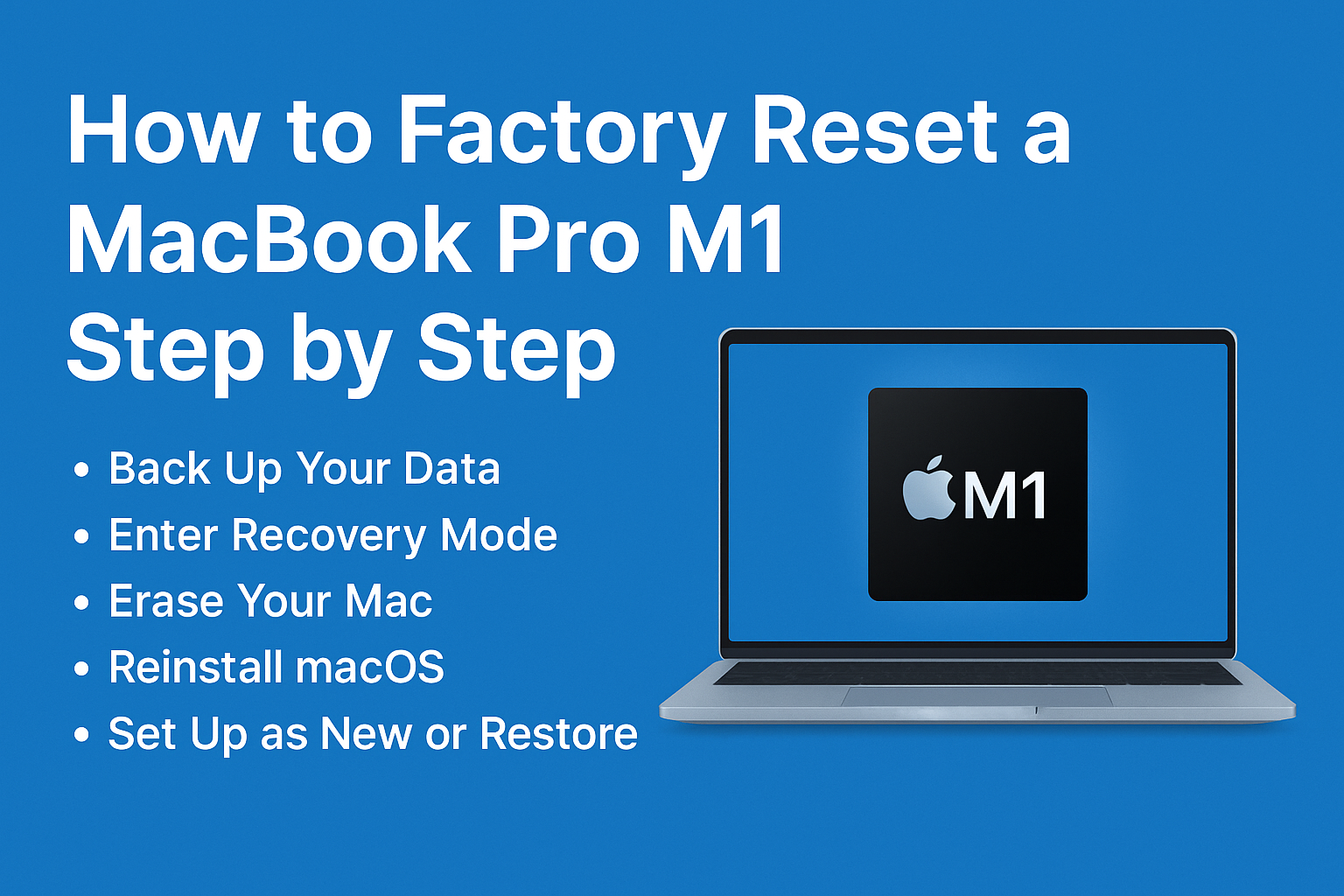 How to Factory Reset Macbook M1 - Step by Step.